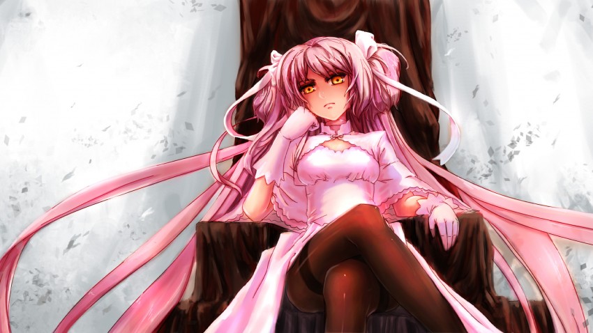 kaname madoka and ultimate madoka (mahou shoujo madoka magica) drawn by bookseve