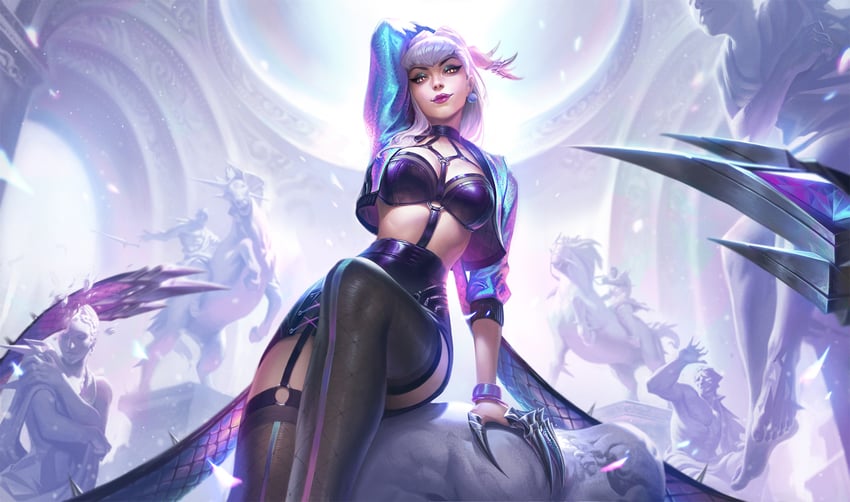 evelynn and k/da all out evelynn (league of legends) drawn by jeremy_anninos