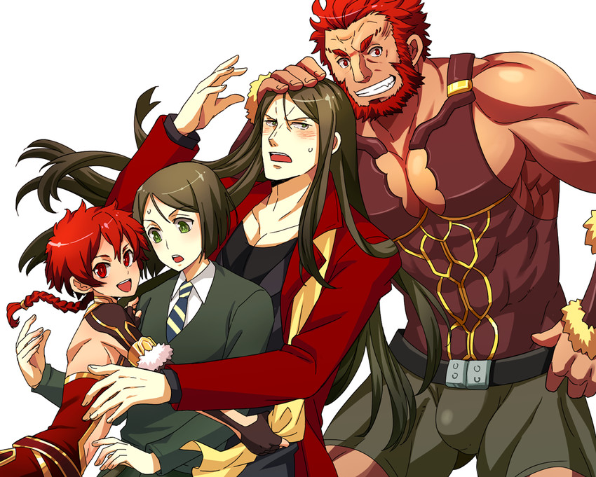 iskandar, waver velvet, lord el-melloi ii, and alexander (fate and 3 more) drawn by yamp