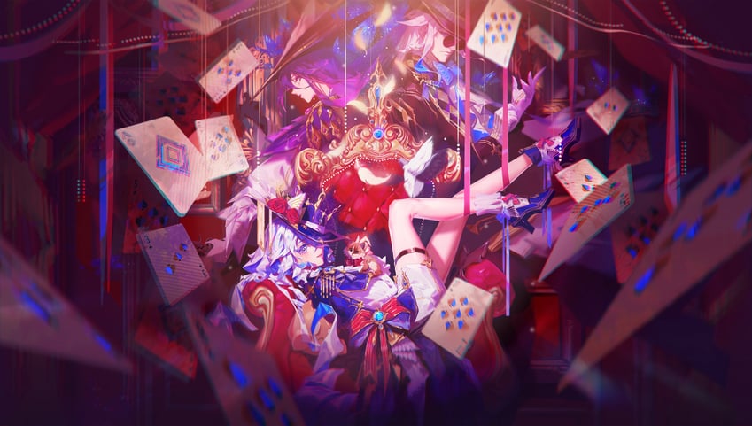 furina, neuvillette, and clorinde (genshin impact) drawn by bilibili_11823232