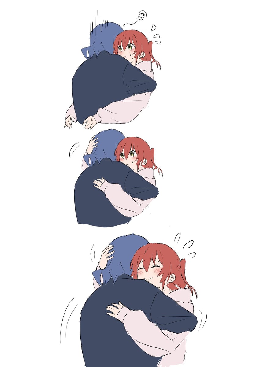 kita ikuyo and yamada ryo (bocchi the rock!) drawn by ookiiayu