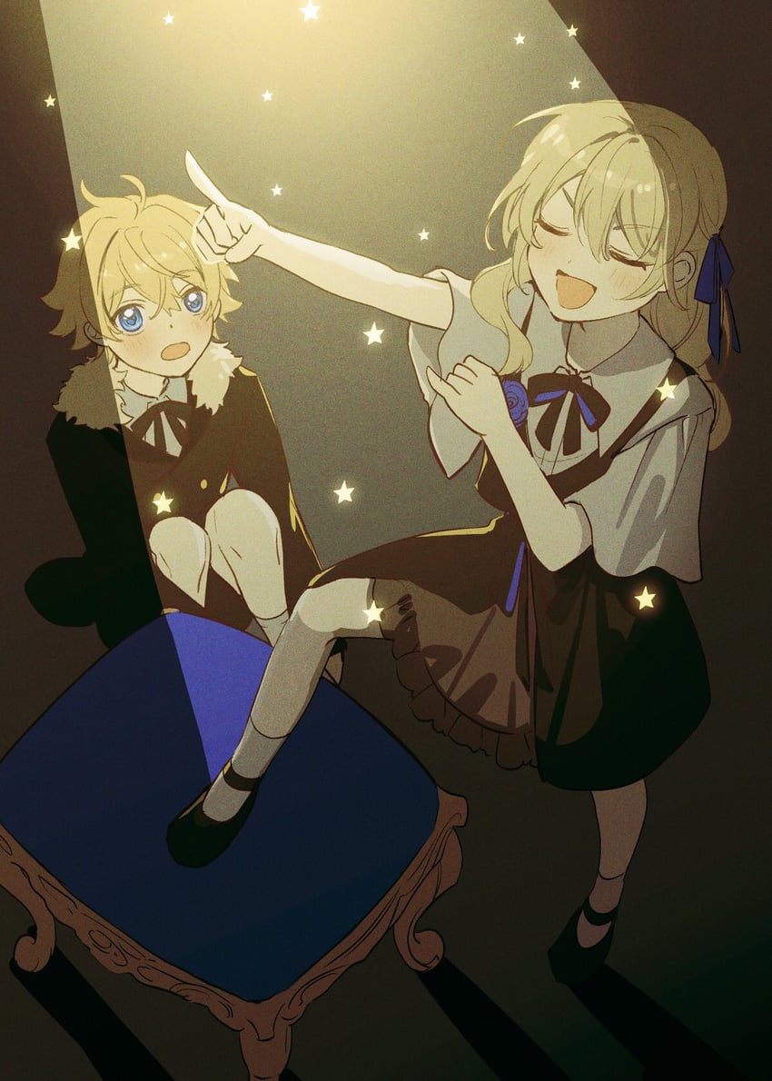 gepard landau and serval landau (honkai and 1 more) drawn by zassyoku_dd