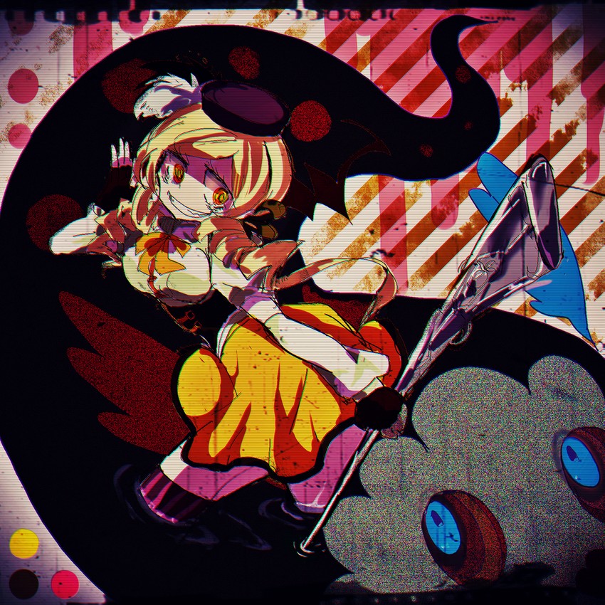 tomoe mami and charlotte (mahou shoujo madoka magica) drawn by umanisi