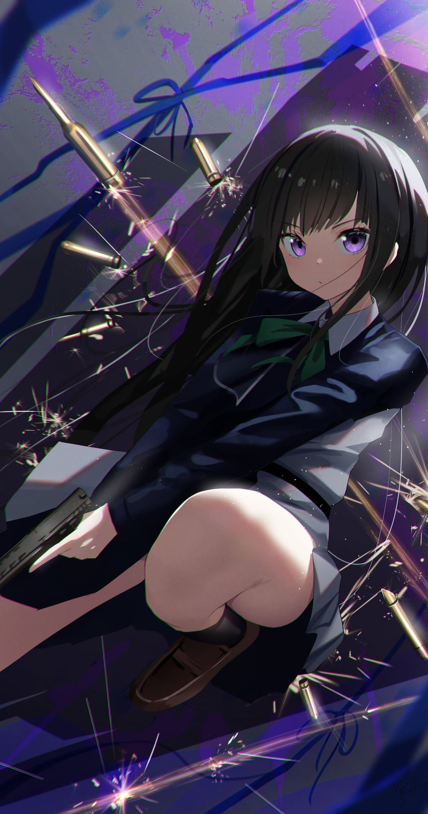 inoue takina (lycoris recoil) drawn by hidulume