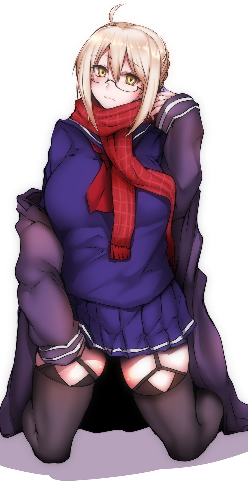 artoria pendragon and mysterious heroine x alter (fate and 1 more) drawn by gggg