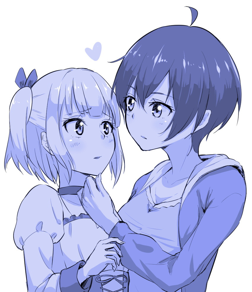 iijima yun and shinoda hajime (new game!) drawn by t~t