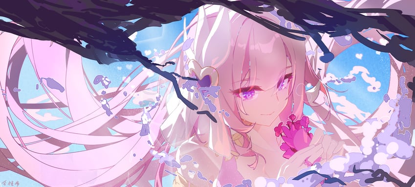 elysia (honkai and 1 more) drawn by go_satoshi_ko