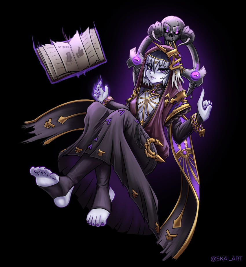 lich (granblue fantasy and 1 more) drawn by skai_art