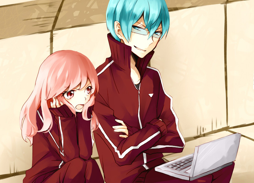 jakuzure nonon and inumuta houka (kill la kill) drawn by hatsukichi_(retel)