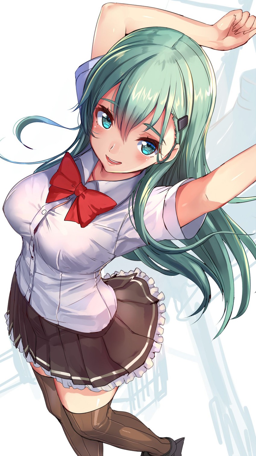 suzuya and suzuya kai ni (kantai collection) drawn by akasaai