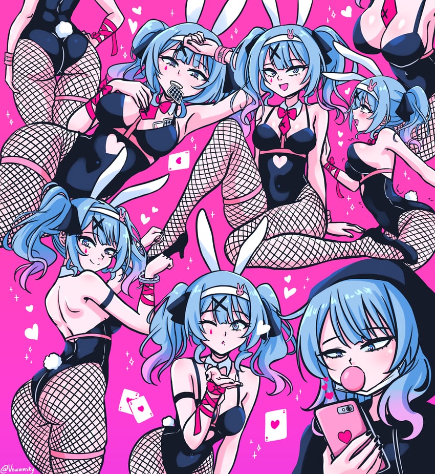 hatsune miku (vocaloid and 1 more) drawn by vewuinsky