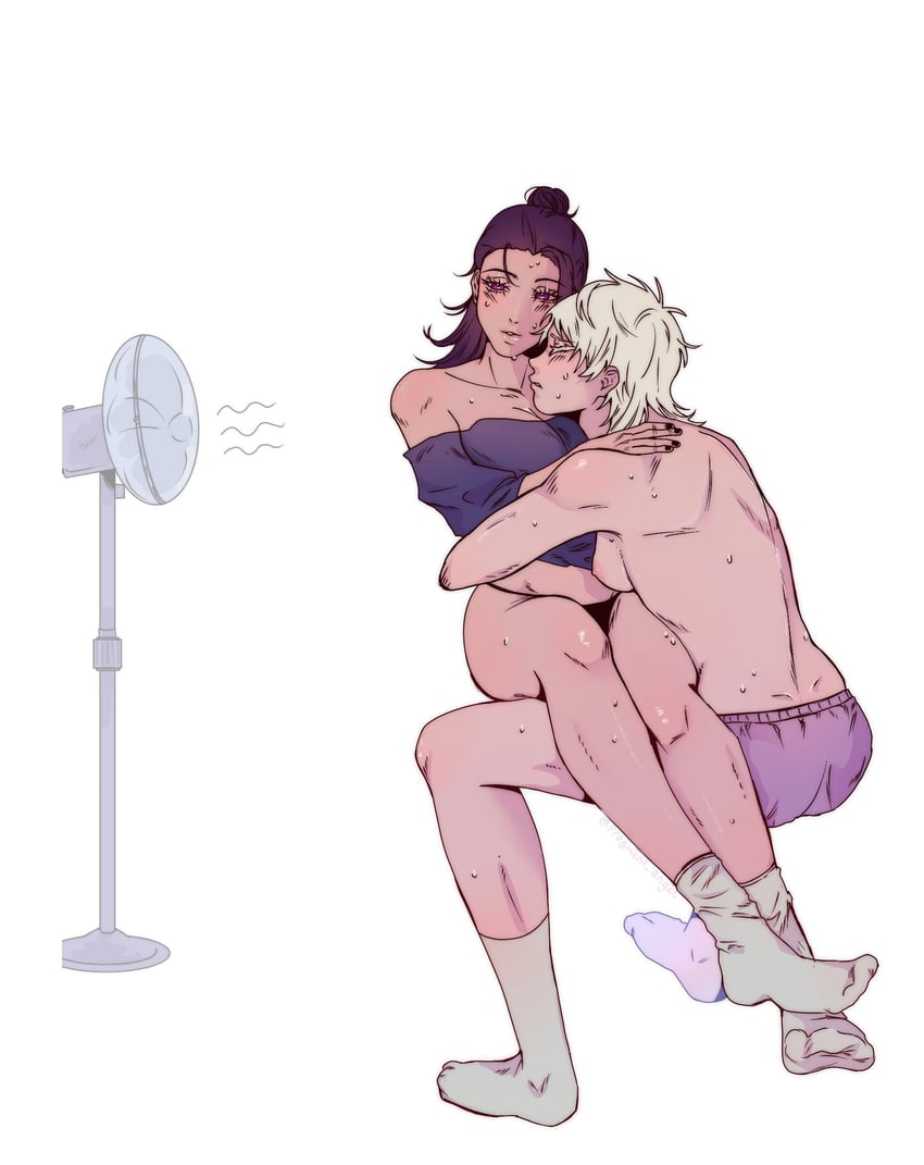 gojou satoru and getou suguru (jujutsu kaisen) drawn by fragment_angel
