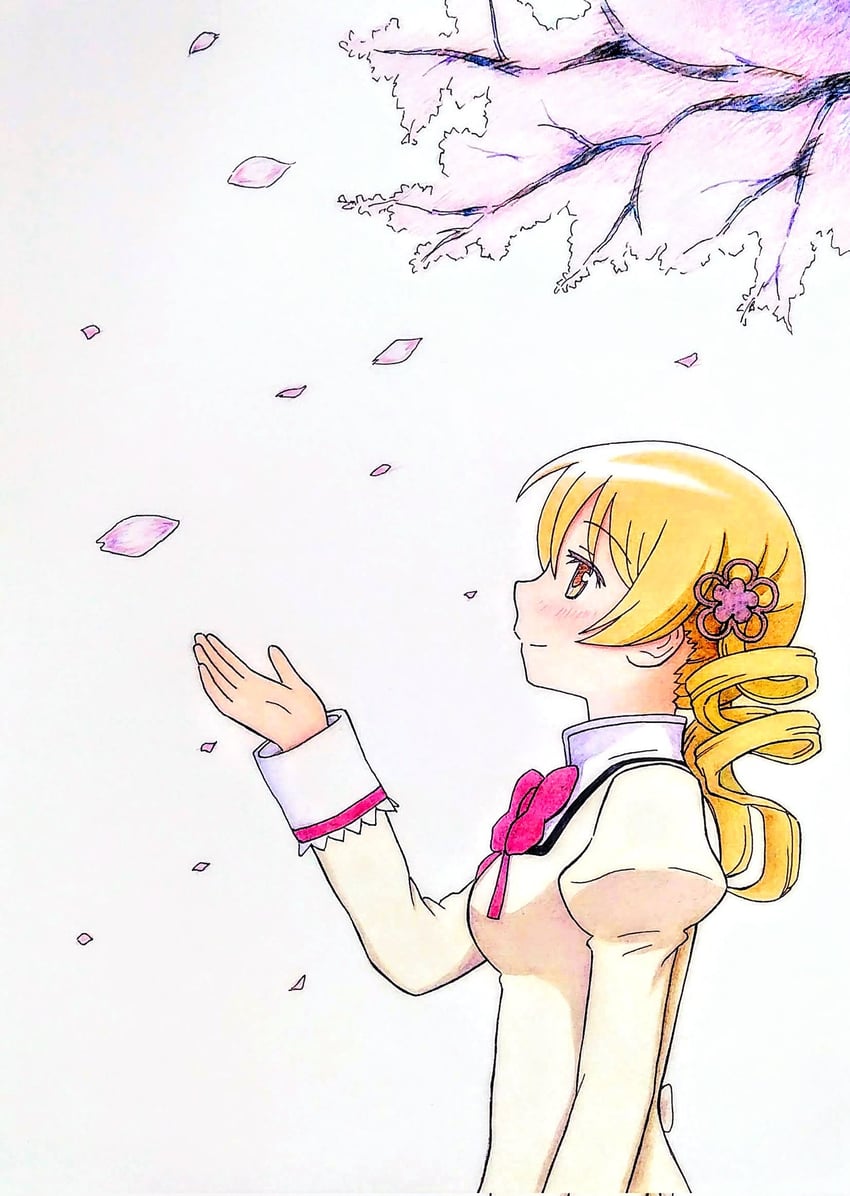 tomoe mami (mahou shoujo madoka magica) drawn by sirogane_karasu