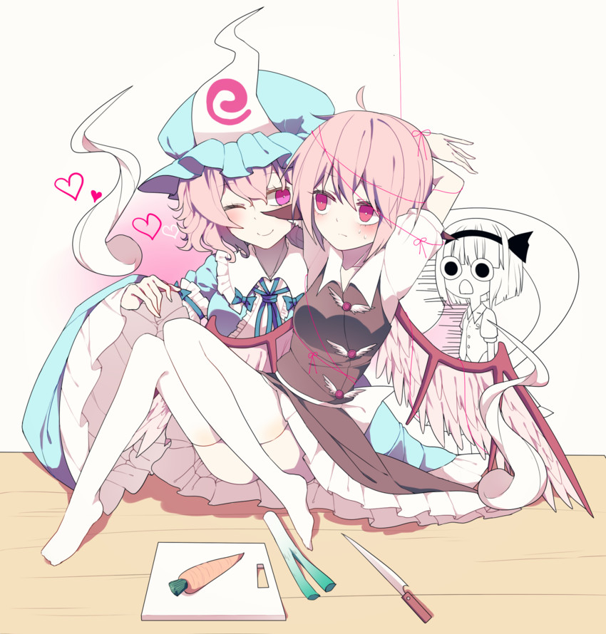 konpaku youmu, saigyouji yuyuko, and mystia lorelei (touhou) drawn by bing_zizi