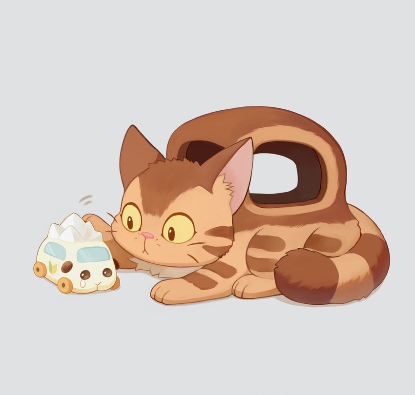 nekobus and abbey (studio ghibli and 2 more) drawn by ekoru