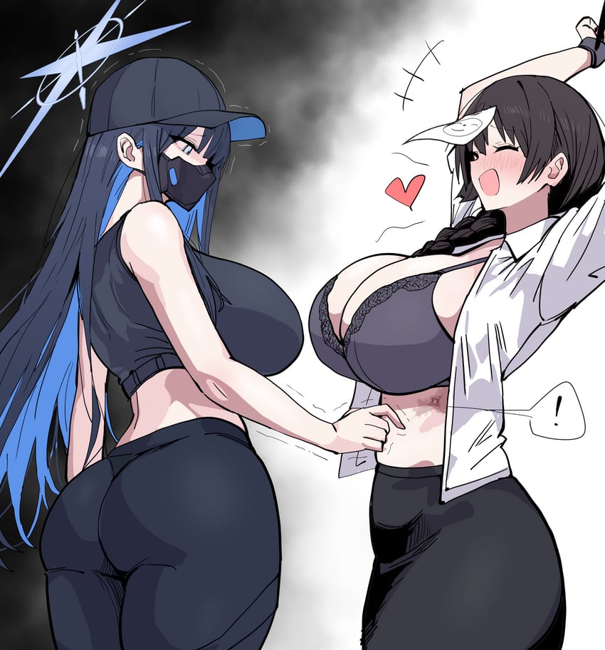 sensei, doodle sensei, saori, and female sensei (blue archive) drawn by xipa