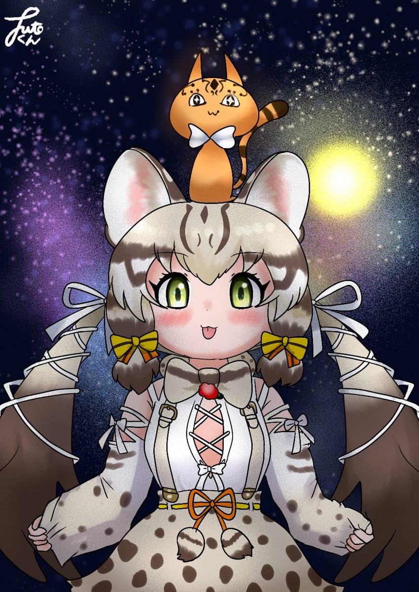 geoffroy's cat (kemono friends and 1 more) drawn by futo_utsu