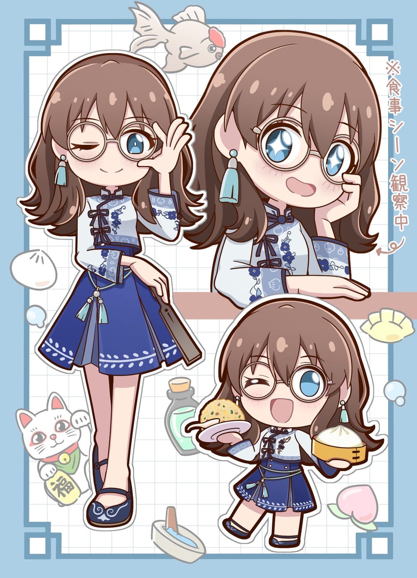satake minako (idolmaster and 2 more) drawn by maharagi_375p