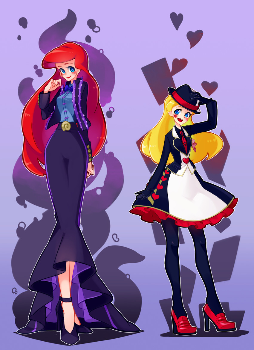ariel, alice, 8-foot joe, and jack heart (disney and 3 more) drawn by namazu_(dc_27546)