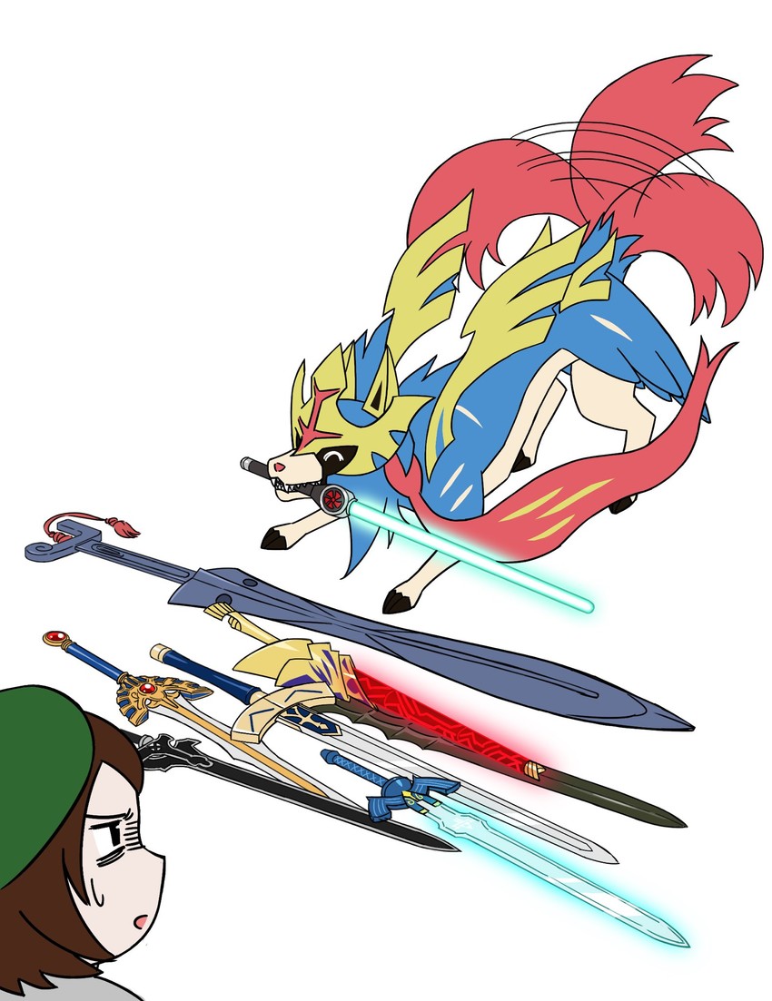 gloria and zacian (fate and 9 more) drawn by tat_(prototype2d)