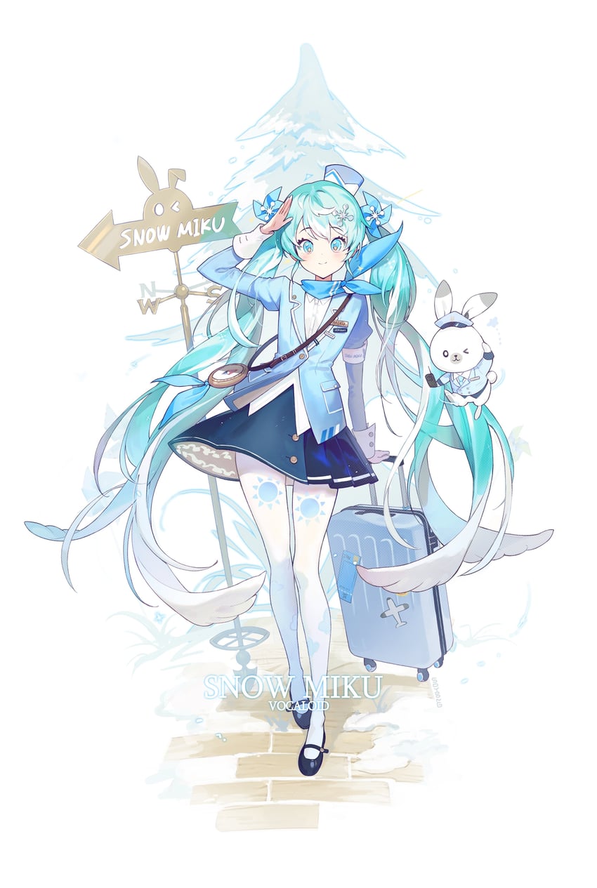 hatsune miku, yuki miku, and rabbit yukine (vocaloid) drawn by soyoong_jun