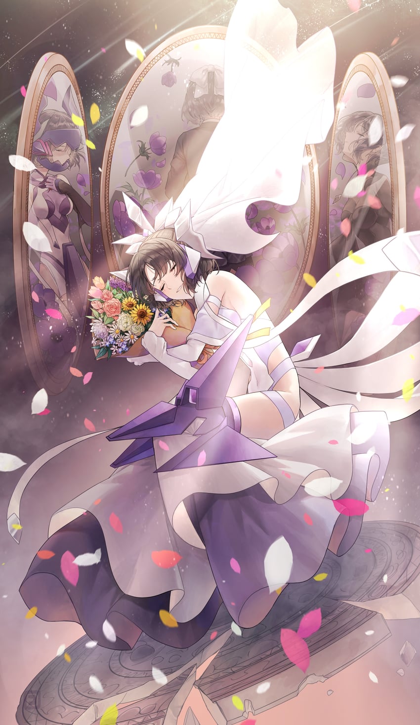 kohinata miku and shem-ha (senki zesshou symphogear) drawn by coppepan