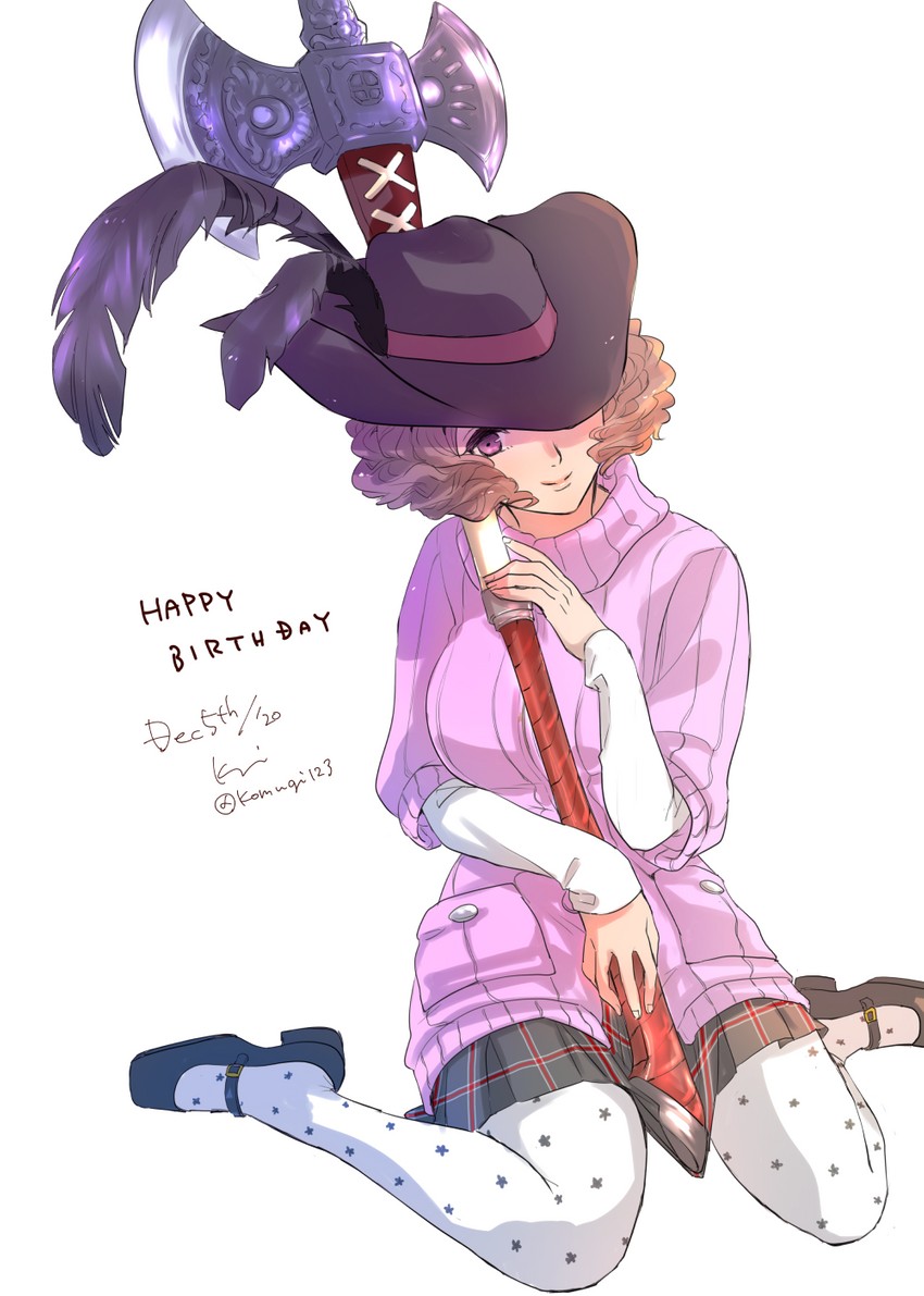 okumura haru (persona and 1 more) drawn by komugi_(mugiwaraclub)