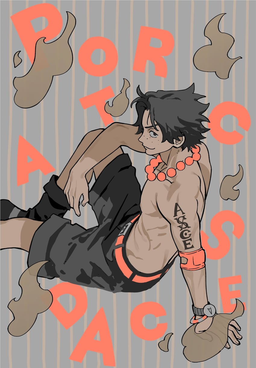 portgas d. ace (one piece) drawn by nyan_2020