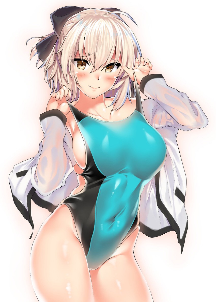 okita souji (fate and 1 more) drawn by kawai_(purplrpouni)