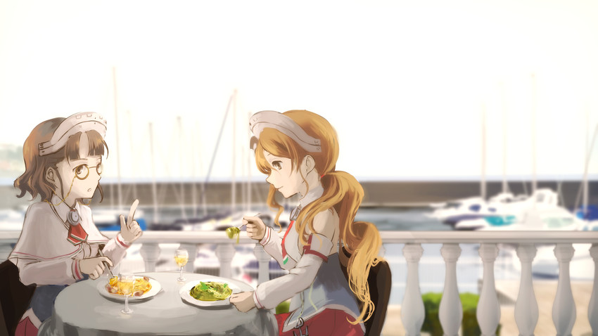 littorio and roma (kantai collection) drawn by tamae_(pixiv40276)