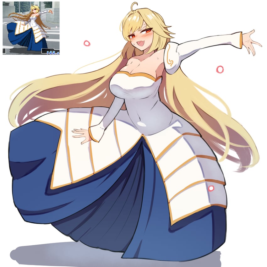 arcueid brunestud and archetype earth (tsukihime and 1 more) drawn by vinsycal