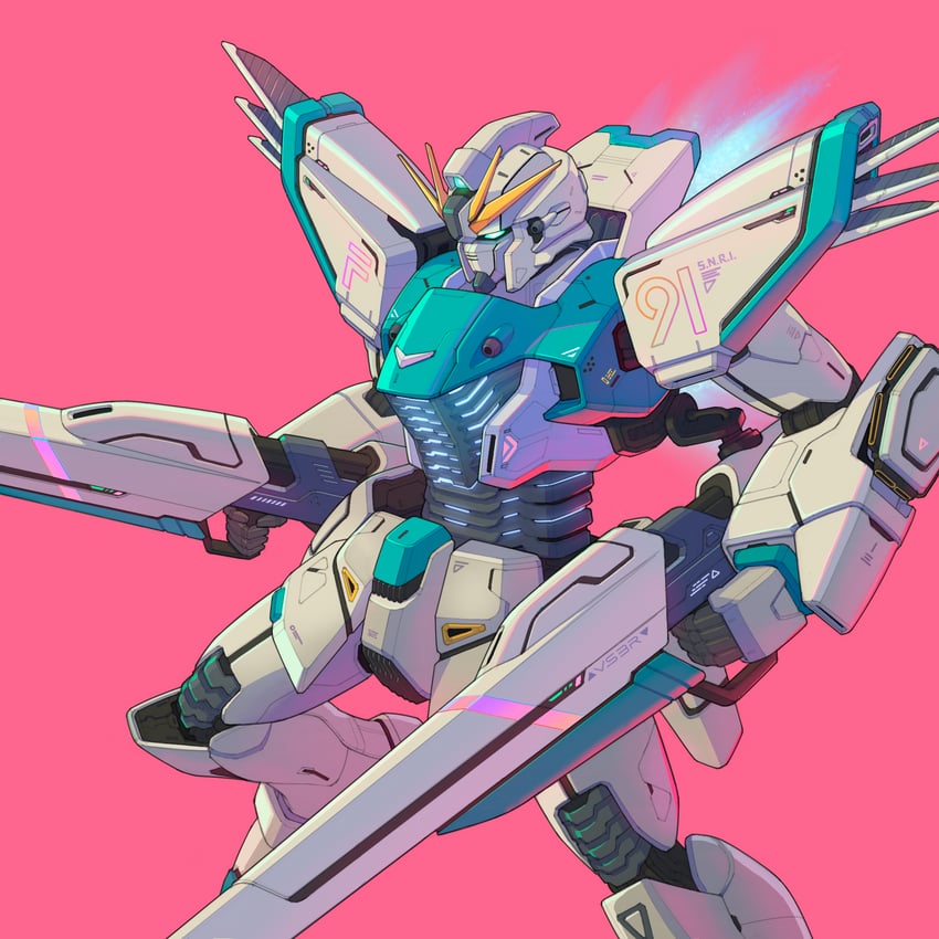 f91 gundam and f91 gundam mp type (original and 2 more) drawn by bmwsb0