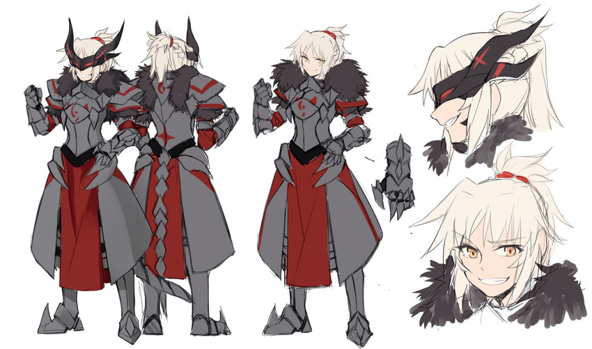 mordred (fate and 1 more) drawn by yorukun