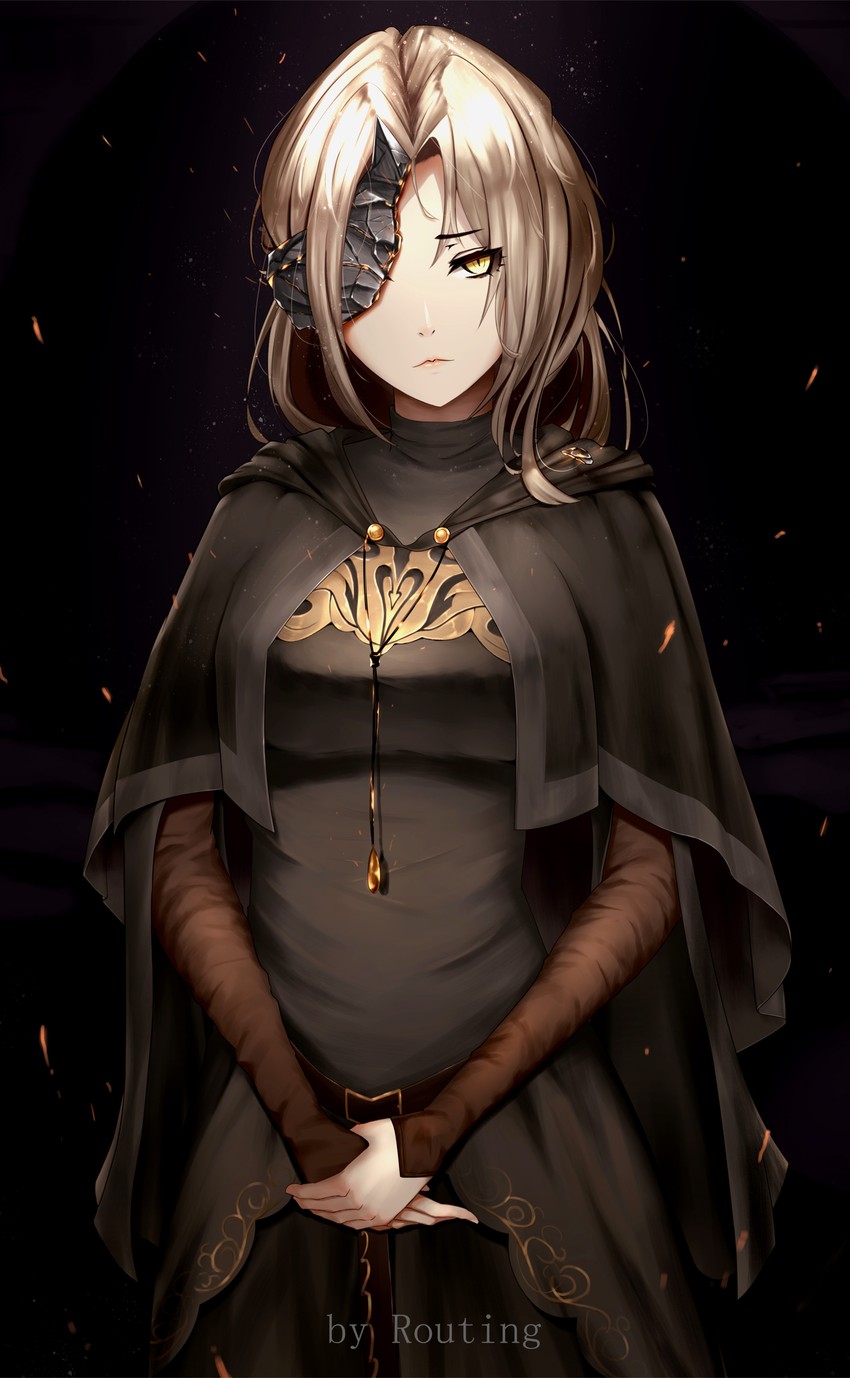 fire keeper (dark souls and 1 more) drawn by routing-zhengyi