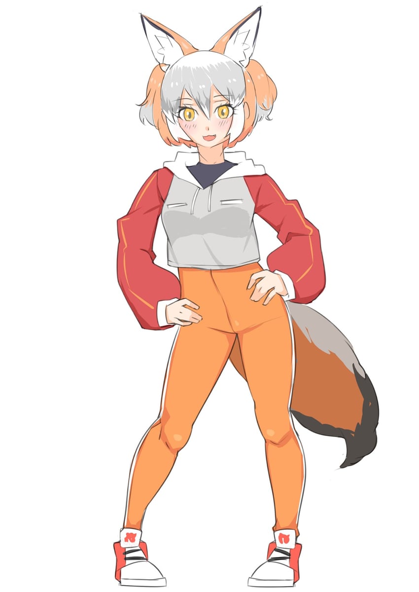 island fox (kemono friends and 1 more) drawn by illu_(illu_stratos)