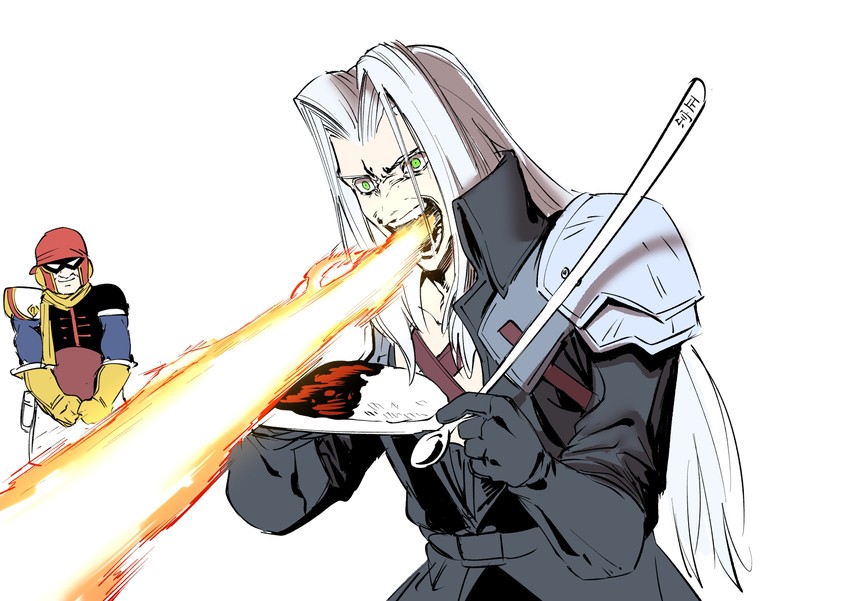 sephiroth and captain falcon (final fantasy and 3 more) drawn by rx_hts