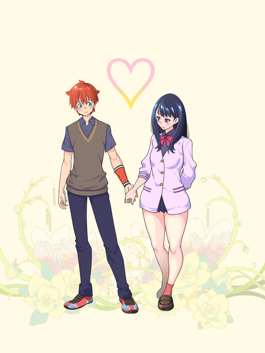 takarada rikka and hibiki yuuta (gridman universe and 1 more) drawn by zardyui