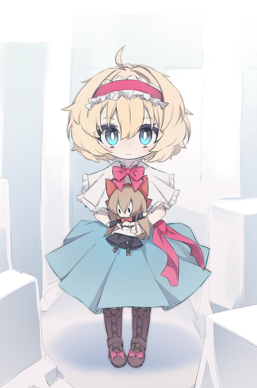 alice margatroid and shanghai doll (touhou) drawn by mr.turtle_head