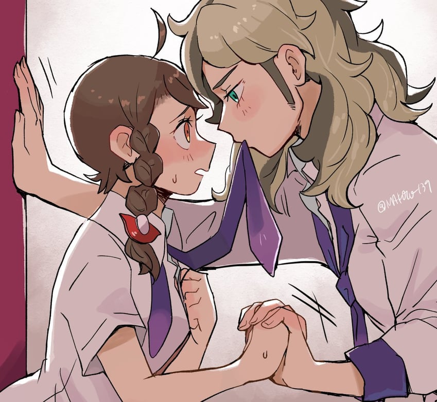 juliana and arven (pokemon and 1 more) drawn by makoto_139