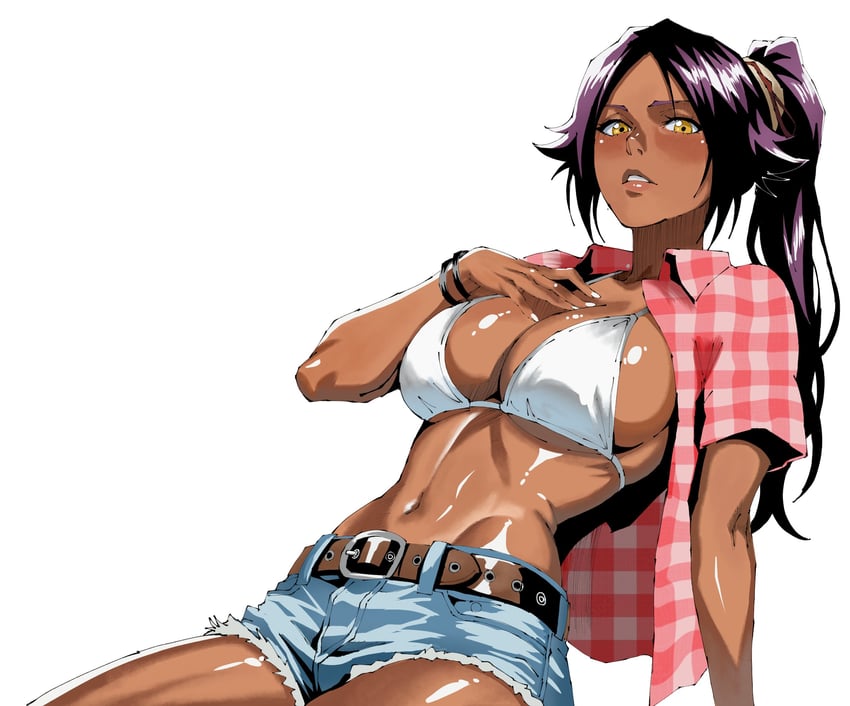 shihouin yoruichi and kwon eun-bi (bleach and 1 more) drawn by lorna12155671
