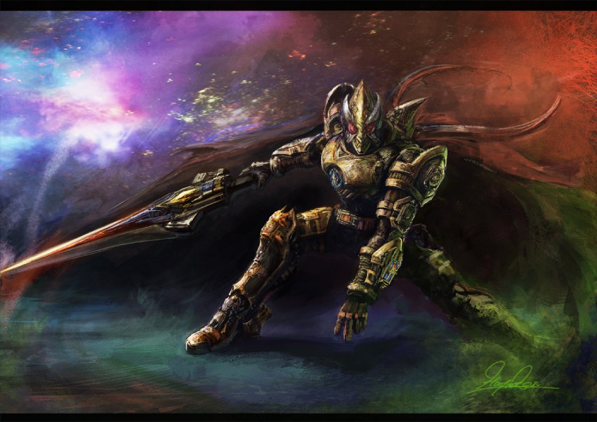 kamen rider blade (kamen rider and 1 more) drawn by hayaken_sarena
