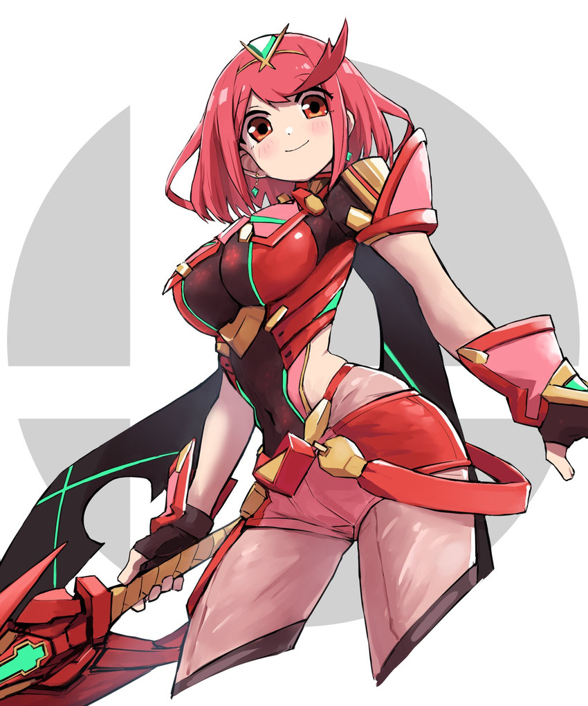 pyra (xenoblade chronicles and 2 more) drawn by yachima_tana