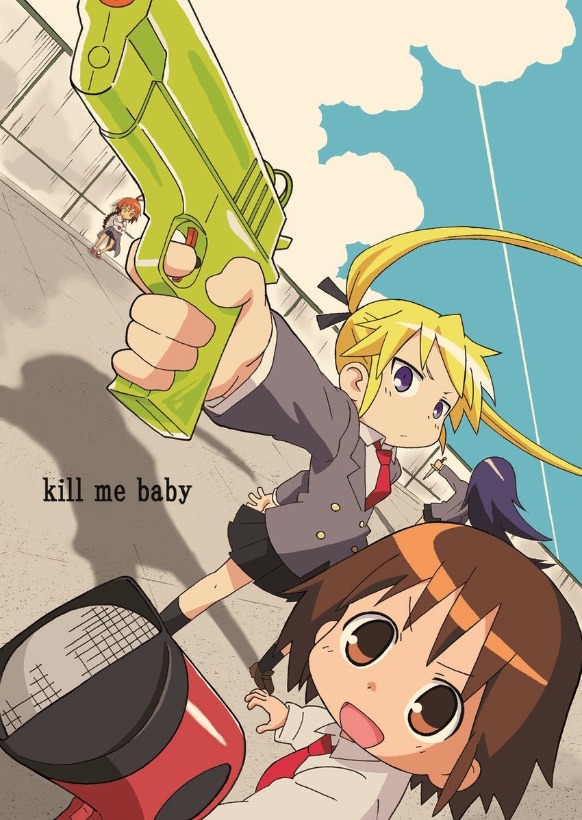 sonya, oribe yasuna, goshiki agiri, and unused character (kill me baby) drawn by komagoma