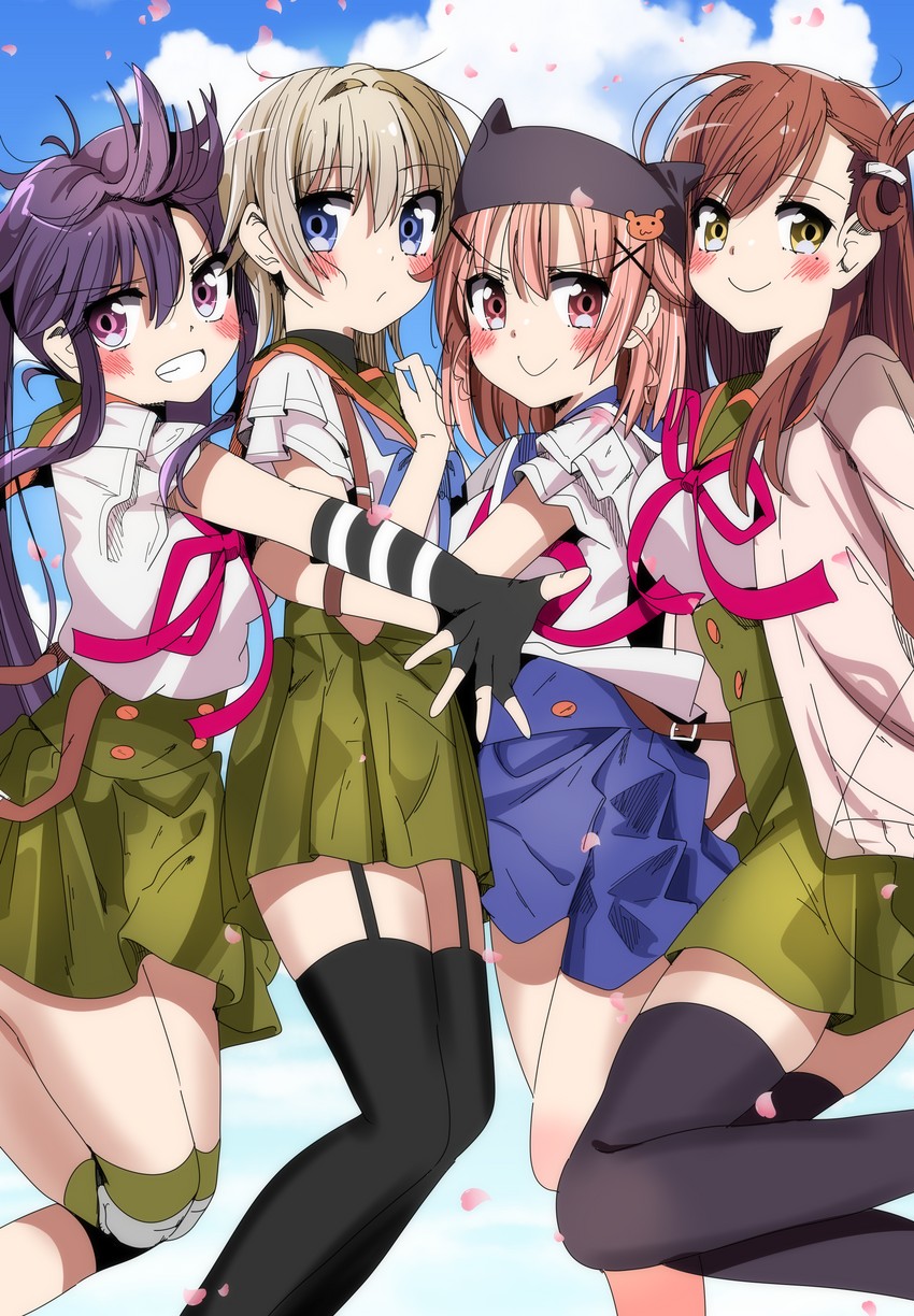 ebisuzawa kurumi, takeya yuki, wakasa yuuri, and naoki miki (gakkou gurashi!) drawn by sinakyo