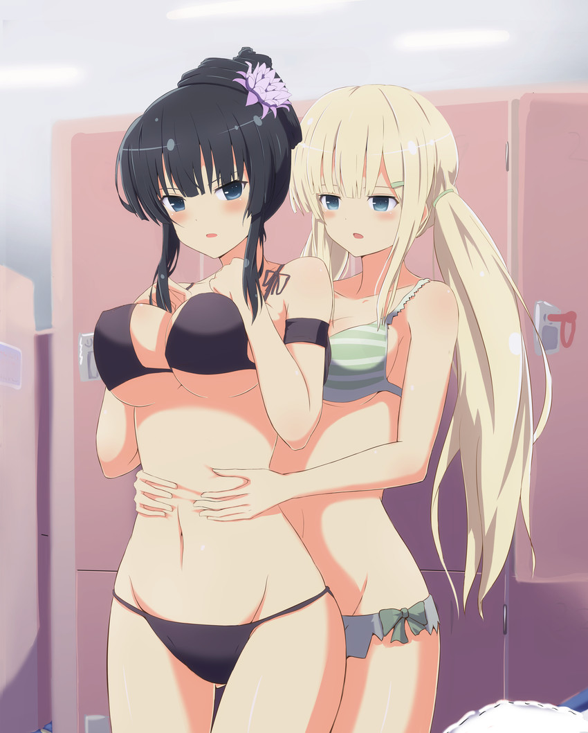 ikaruga and yomi (senran kagura and 1 more) drawn by furiruno