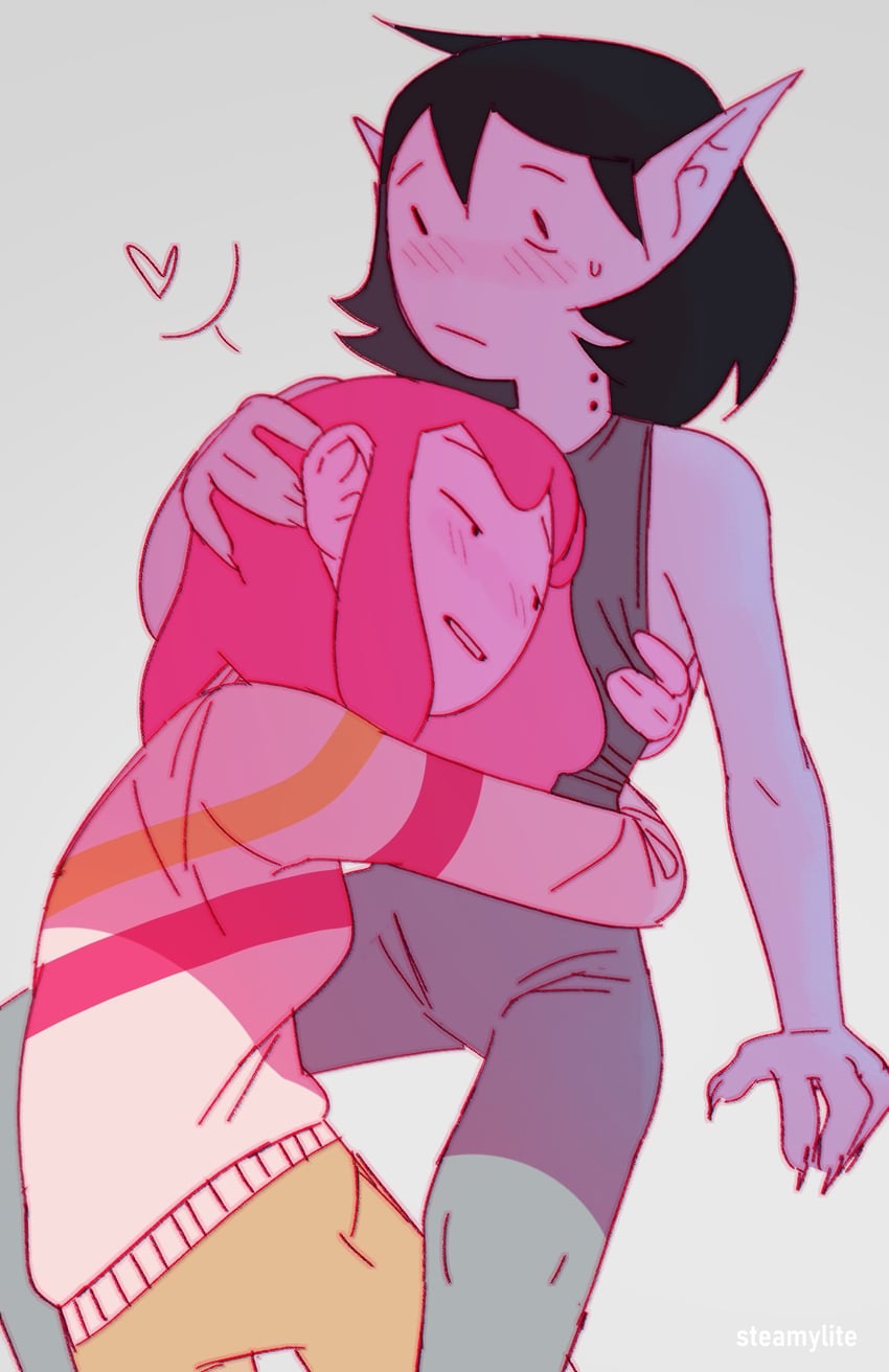 marceline abadeer and princess bonnibel bubblegum (adventure time and 1 more) drawn by steemyart