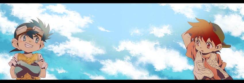 seiba retsu and seiba gou (bakusou kyoudai let's & go!!) drawn by ichiyo_(ichiyon)