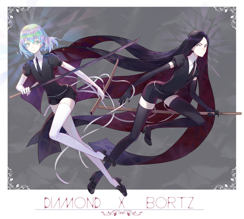 diamond and bort (houseki no kuni) drawn by shiroki