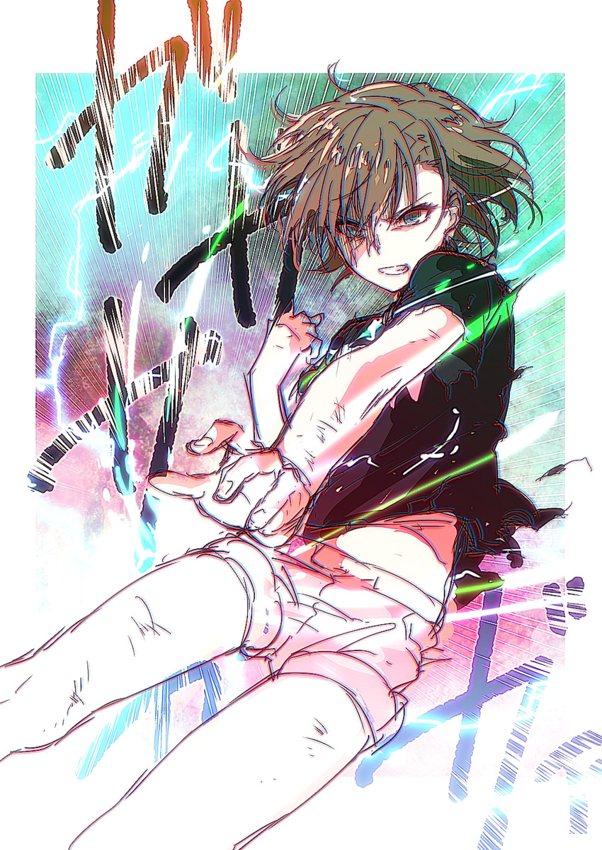misaka mikoto (toaru majutsu no index and 2 more) drawn by isshi_pyuma