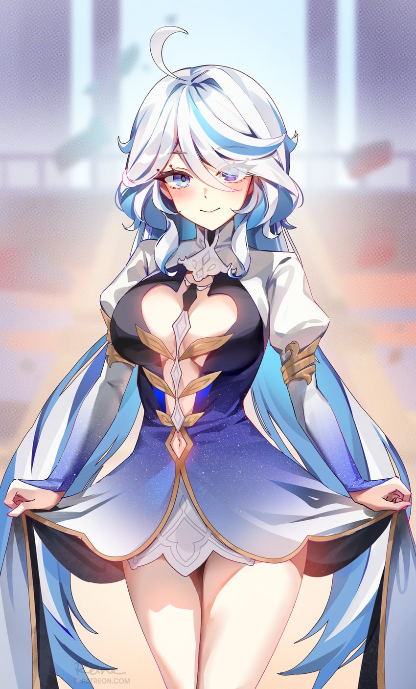 focalors (genshin impact) drawn by foxyreine